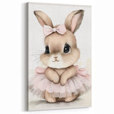 Adorable Bunny Girls Room Wall Art – Nursery & Kids Room Print