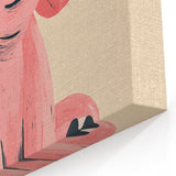 Adorable Pink Elephant Girls Room Wall Art – Kids Room Print