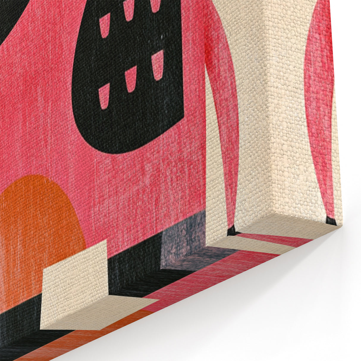 Modern Geometric Elephant Girls Room Wall Art – Kids Art Print