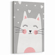 Cute Cat Girls Room Wall Art – Nursery & Kids Room Art Print