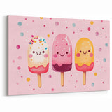 Cute Ice Cream Girls Room Wall Art – Kids Room Art Print