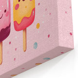Cute Ice Cream Girls Room Wall Art – Kids Room Art Print