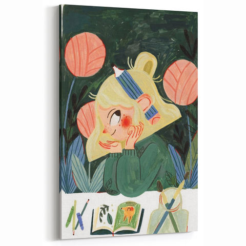 Creative Art Girl Girls Room Wall Art – Kids Room Art Print