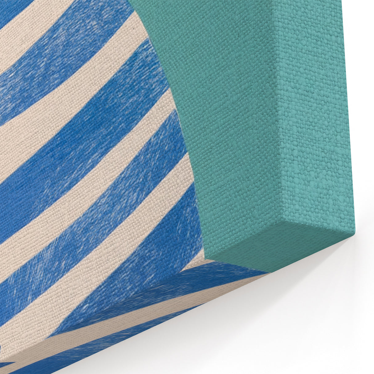 Children’s Wall Decor – Modern Striped Cat Illustration for Kids