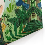 Children’s Wall Decor – Jungle Adventure Illustration for Kids