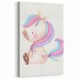 Nursery Wall Art - Cute Pastel Unicorn Print for Kids Room Decor