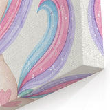 Nursery Wall Art - Cute Pastel Unicorn Print for Kids Room Decor