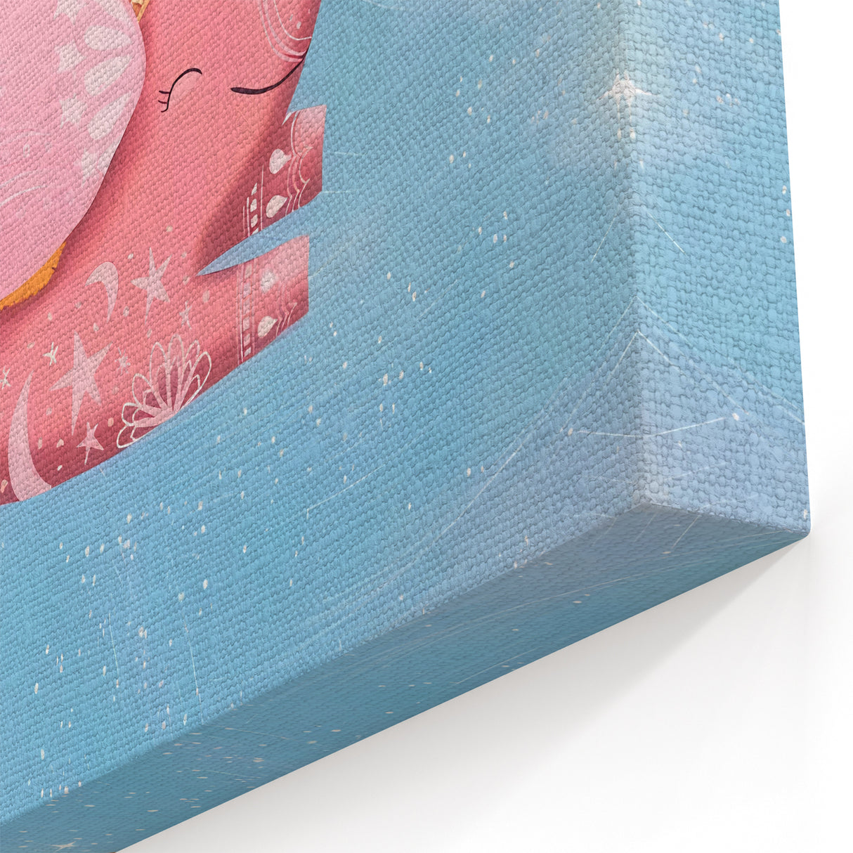 Magical Pink Elephant Art for Kids - Nursery Wall Art