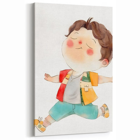 Joyful Child Girls Room Wall Art - Playful & Colorful Kids Decor