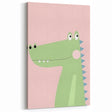 Adorable Crocodile Girls Room Wall Art - Fun & Playful Kids Decor