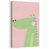 Adorable Crocodile Girls Room Wall Art - Fun & Playful Kids Decor