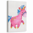 Magical Pink Unicorn Girls Room Wall Art - Fantasy Kids Decor