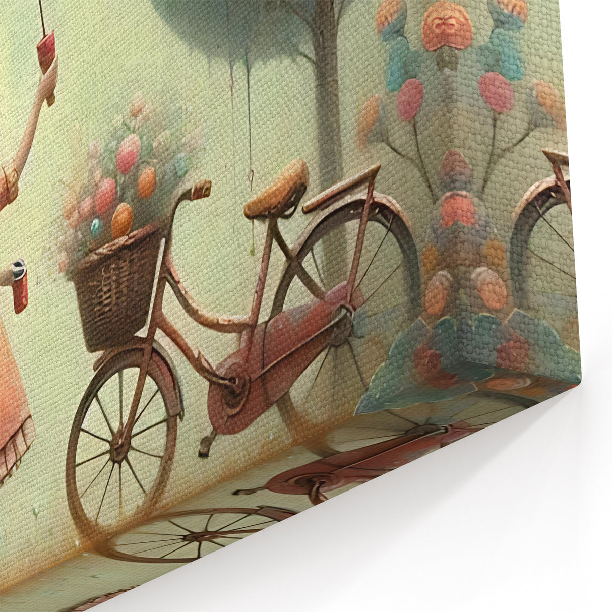 Whimsical Girl and Bubbles Wall Art - Dreamy Nursery Print