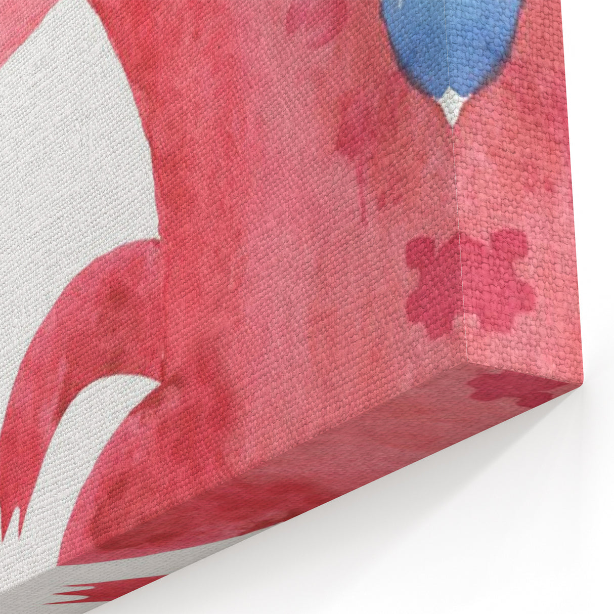 Playful Red Dinosaur Girls Room Wall Art - Fun Nursery Print