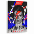 Iconic Pop Art Wall Art - Bowie Canvas with Red, Blue, and Black