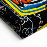 Bold Pop Art Wall Art - Skull Canvas with Red, Blue, and Yellow