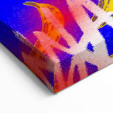 Iconic Pop Art Wall Art - Marilyn Canvas with Yellow and Blue