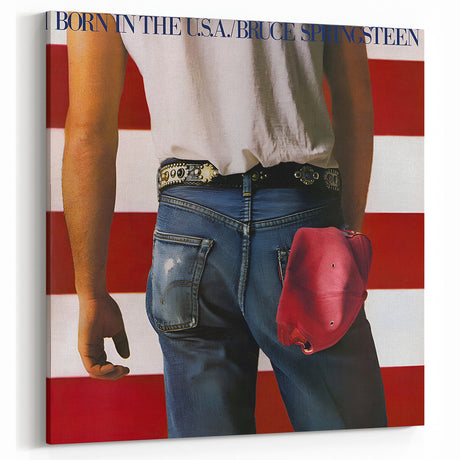 Retro Wall Art – Bruce Springsteen Born in the USA Canvas Print