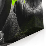 Iconic Pop Art Wall Art - Ali Canvas with Green and Black