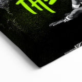 Iconic Pop Art Wall Art - Ali Canvas with Green and Black