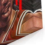 Iconic Pop Art Wall Art - Jordan Canvas with Red and Black