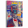 Vibrant Pop Art Wall Art - Multicolor Canvas with Urban Graffiti