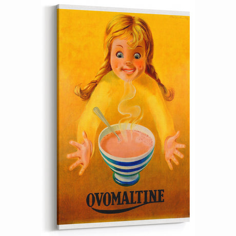 Retro Ovomaltine Ad Wall Art – Vintage Print for Classic Decor