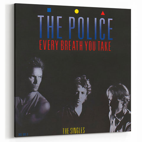 Retro Wall Art – The Police Every Breath You Take Canvas Print