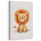 Cute Lion Nursery Wall Art - Baby Room Decor for Kids