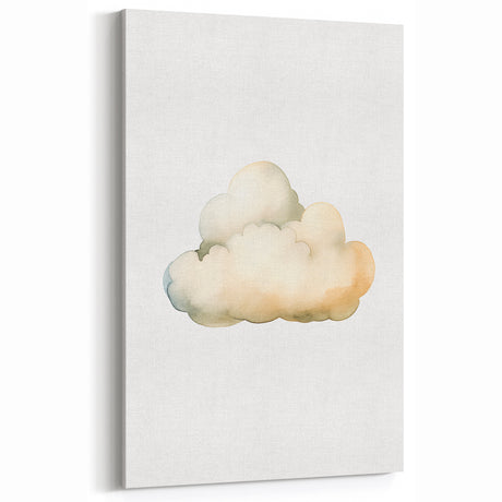 Dreamy Watercolor Cloud Nursery Wall Art - Baby Room Decor