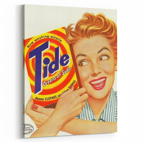 Retro Tide Ad Wall Art - Vintage Prints for Nostalgic Decor