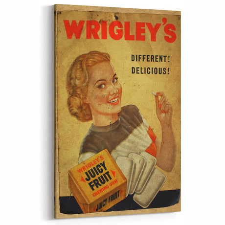 Retro Wrigley's Ad Wall Art - Vintage Prints for Nostalgic Decor