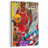 Vibrant Pop Art Wall Art – Colorful Michael Jordan Canvas