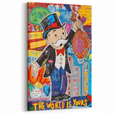 Vibrant Pop Art Wall Art – Colorful Monopoly Canvas