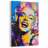 Vibrant Pop Art Wall Art – Colorful Monroe Canvas Print