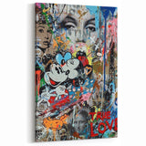 Vibrant Pop Art Wall Art – Colorful True Love Canvas Print