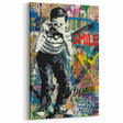 Vibrant Pop Art Wall Art – Colorful Smile Canvas Print