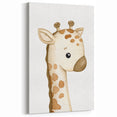 Giraffe Nursery Canvas Print - Baby Room Wall Art for Kids