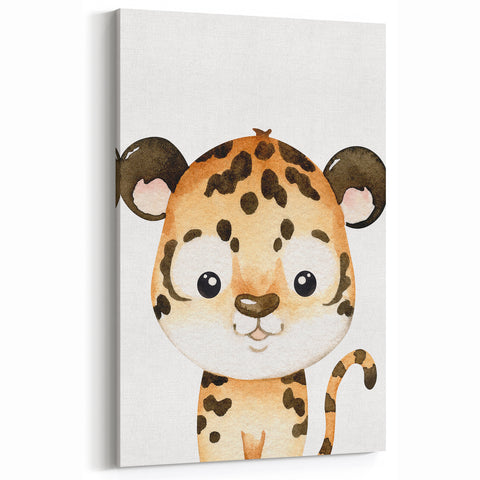 Cute Leopard Nursery Wall Art - Acrylic Baby Room Decor