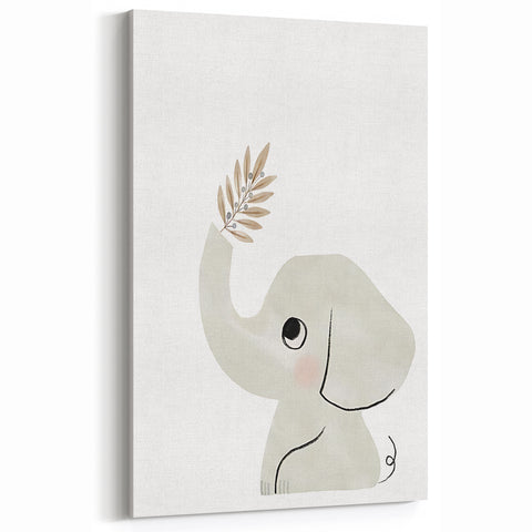 Minimalist Elephant Nursery Wall Art - Baby Room Decor