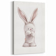 Fluffy Bunny Nursery Canvas Prints - Kids Room Art Decor