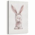 Fluffy Bunny Nursery Canvas Prints - Kids Room Art Decor
