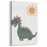 Dinosaur Nursery Wall Art - Stretched Canvas Baby Room Decor