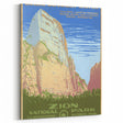 Zion National Park Vintage Travel Poster - Retro Nature Art