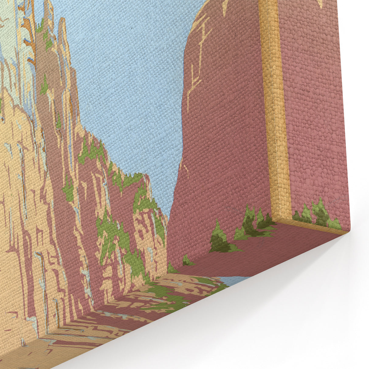 Zion National Park Vintage Travel Poster - Retro Nature Art