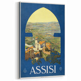 Vintage Travel Poster - Assisi, Italy | Classic Travel Art Print
