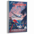 Vintage Travel Poster - Caribbean by Clipper | Retro Island Art