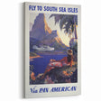 Vintage Travel Poster - South Sea Isles | Retro Island Art Print
