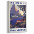 Vintage Travel Poster - South Sea Isles | Retro Island Art Print