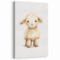Cute Fluffy Lamb Nursery Wall Art - Baby Room Decor Print